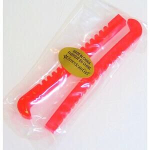 American Girl Doll Skate Guards Accessory Red Glitter Skating Accessories New